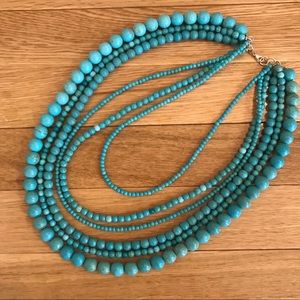 Turquoise Howlite Layered Necklace